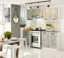 Závěsná kuchyňská skříňka Olivia W80 bílá/beton