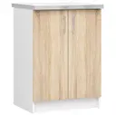 Kuchyňská skříňka Lima S60 2D bílá/dub sonoma
