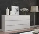 Komoda K160 6SZ bílá