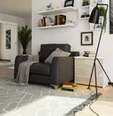 Komoda CL3 60 cm bílá/metalický lesk