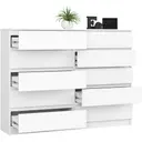 Komoda K160 10SZ bílá