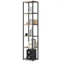 Kovový regál Loft 40 cm černá/dub sonoma