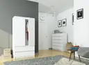 Šatní skříň S90 2D2SZ bílá