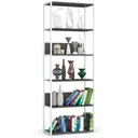 Kovový regál Loft 70 cm bílá/šedá