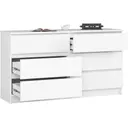 Komoda K140 6SZ bílá