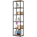 Kovový regál Loft 50 cm černá/dub craft