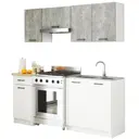 Kuchyňský set Olivia 1.8M beton/bílá