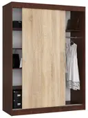 Šatní skříň posuvná Mono 150 cm wenge/dub sonoma