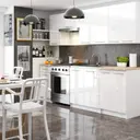 Závěsná kuchyňská skříňka Olivia W40 bílá/bílý lesk