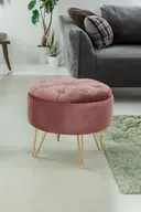 Taburet Caro zlatá/růžová