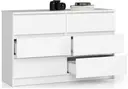 Komoda K120 6SZ bílá