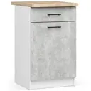 Kuchyňská skříňka Olivia S50 SZ1 bílá/beton