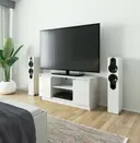 TV stolek K120 bílá/bílý lesk