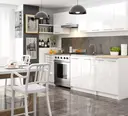 Kuchyňská skříňka Olivia S50 SZ1 bílá/bílý lesk