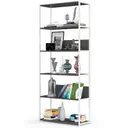 Kovový regál Loft 80 cm bílá/šedá