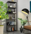 Kovový regál Loft 60 cm černá/černá