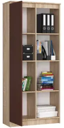 Regál R80 1D4P dub sonoma/wenge