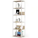 Kovový regál Loft 60 cm bílá/dub sonoma
