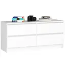 Komoda K120 4SZ bílá