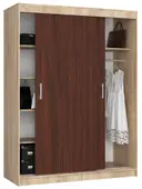 Šatní skříň posuvná Mono 150 cm dub sonoma/wenge