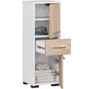 Koupelnová skříňka Fin 30 2D1SZ bílá/dub sonoma