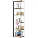 Kovový regál Loft 50 cm černá/dub artisan