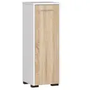 Koupelnová skříňka Fin S30 1D bílá/dub sonoma