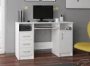 Počítačový stůl Ana bílá/bílý lesk