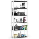 Kovový regál Loft 80 cm bílá/šedá