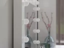 Toaletní stolek KUBA + zrcadlo MARINA bílá