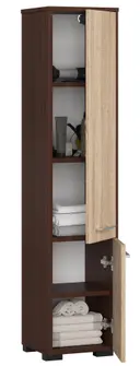 Koupelnová skříňka Fin 30 2D wenge/dub sonoma