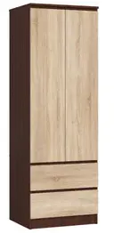 Šatní skříň Star S60 2D2SZ wenge/dub sonoma
