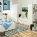 Šatní skříň S90 4D bílá