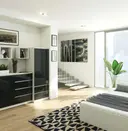 Šatní skříň Star S60 2D2SZ bílá/grafitový lesk