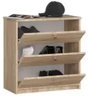 Botník Mini se třemi dvířky dub sonoma