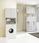Koupelnová skříňka Fin 30 2D1SZ1W bílá/metalický lesk