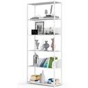 Kovový regál Loft 80 cm bílá/bílá