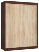 Šatní skříň posuvná Mono 150 cm wenge/dub sonoma