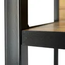 Regál 60 cm černá/dub artisan