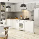 Kuchyňský set Olivia 3M beton/bílá
