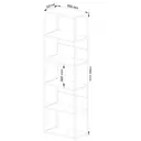 Kovový regál Loft 60 cm černá/dub artisan