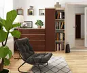 Regál R80 1D4P dub sonoma/wenge