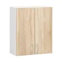 Kuchyňská linka s vitrínou LIMA 2.4M H720 Bílá / Dub Sonoma