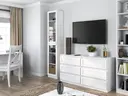 Vitrína PAFOS W40/2S Bílá