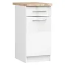 Kuchyňská skříňka Olivia S40 SZ1 bílá/bílý lesk