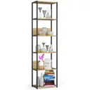 Kovový regál Loft 50 cm černá/dub artisan
