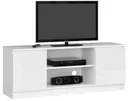 TV stolek K140 bílá/bílý lesk