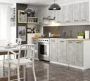 Závěsná kuchyňská skříňka Olivia W60 bílá/beton