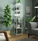 Kovový regál Loft 40 cm bílá/bílá