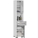 Koupelnová skříňka Fin 30 2D1SZ1W bílá/metalický lesk